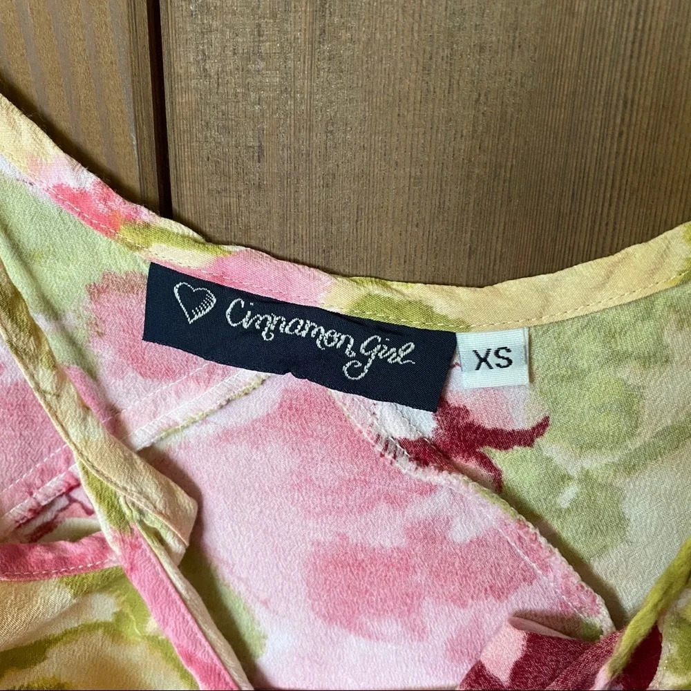 Cinnamon Girl Womens Mini Sleeveless Floral Dress Size XS - Picture 4 of 6